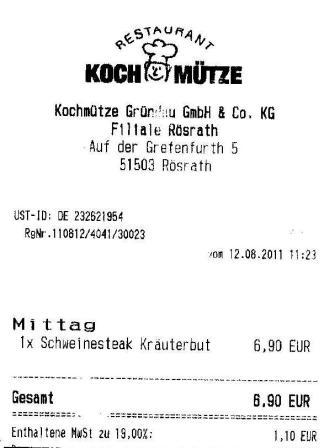 tmei Hffner Kochmtze Restaurant